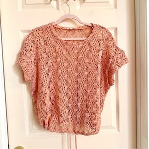 Peach June and Hudson knit top